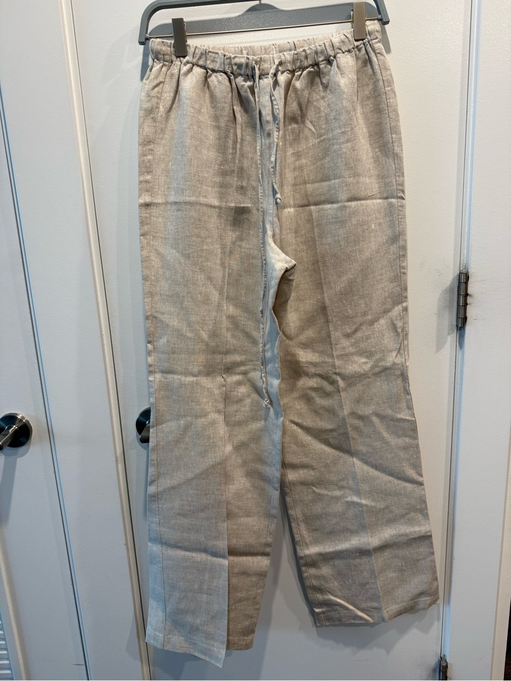 Reformation cream linen pants